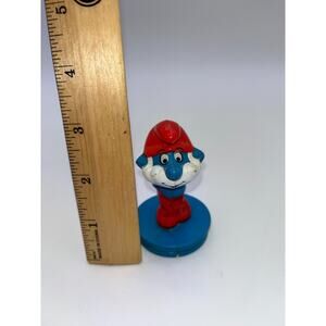 Vintage Smurfs Village Magic Talk School Papa Smurf Figure Not Tested